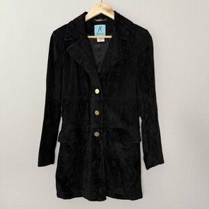 Marciano Black Suede Leather Jacket